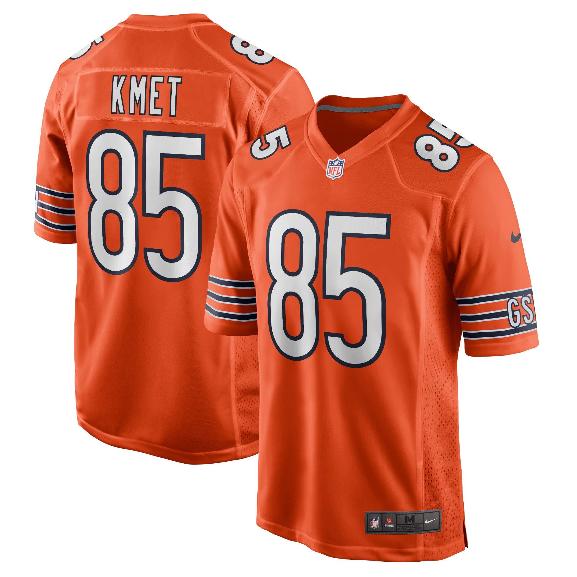 Men Chicago Bears 85 Cole Kmet Nike Orange Player Game NFL Jersey